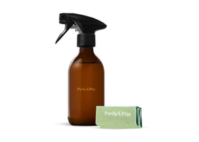 Glass Bottle & Cloth Bundle