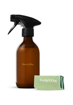 Glass Bottle & Cloth Bundle