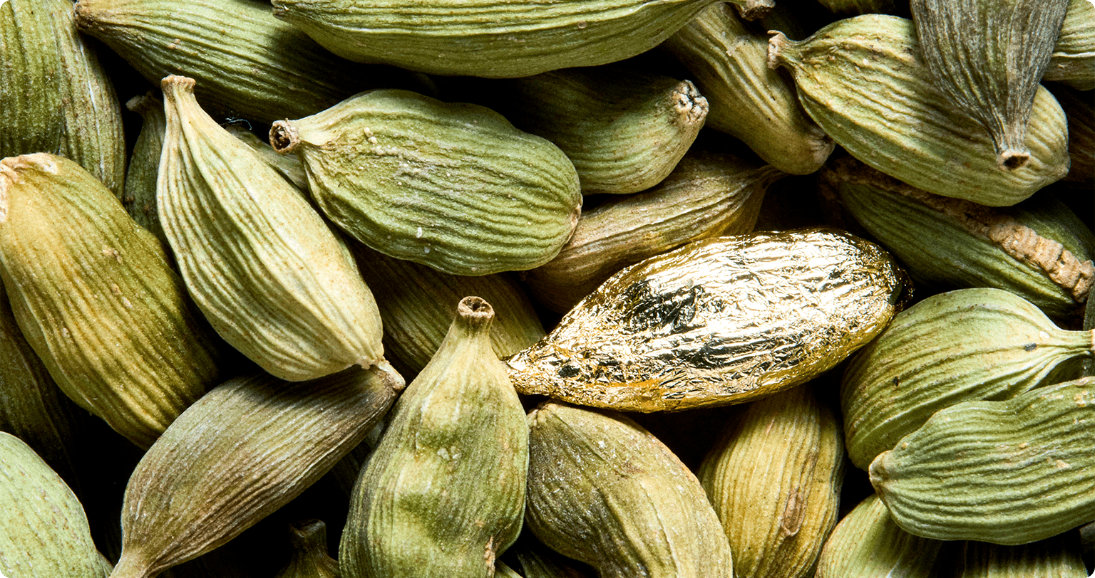 Close up of Cardamom pods